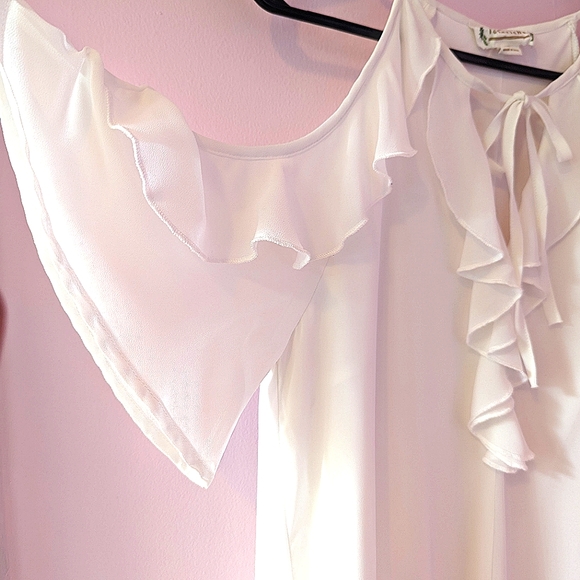 White Light Easy Flow Short Dress - Picture 3 of 6